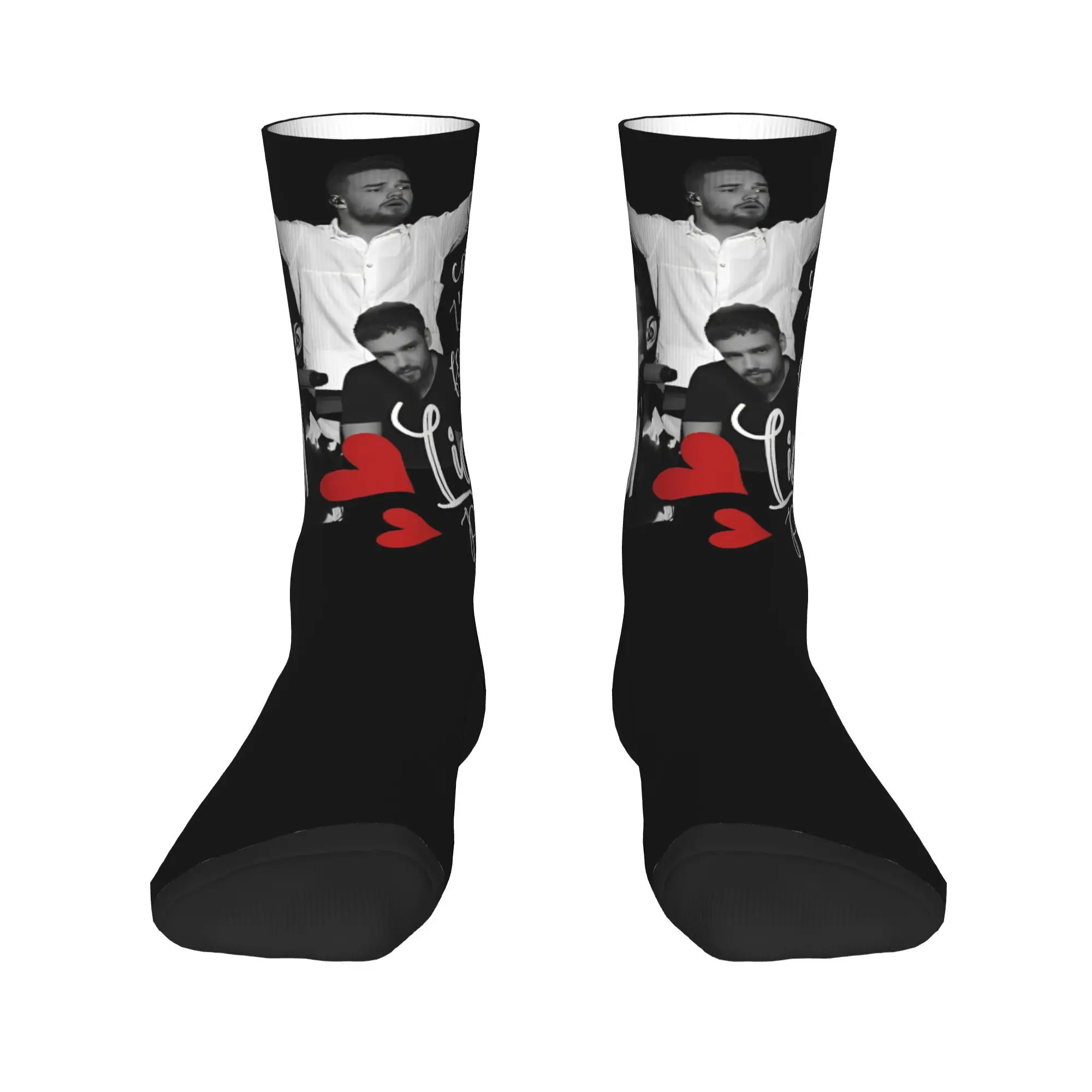 Unisex Liam Payne Singer 1993-2024 Socks Breathable Fun Vintage 1D Band Socks Best Gift