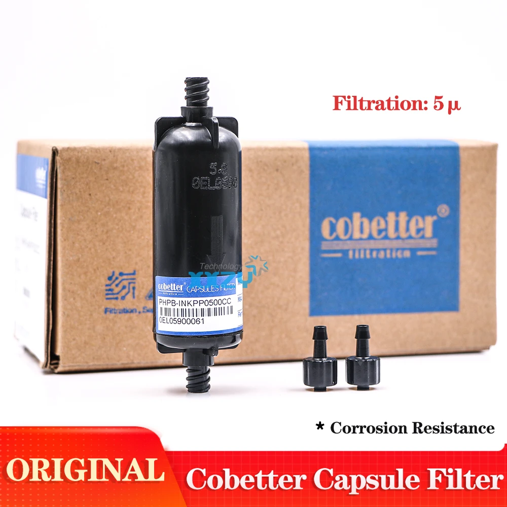 Capsule Ink Filter 5 Microns 10um Cobetter PHPB-INKPP0500CC UV Machine Inkjet Printer Cylindrical Filter