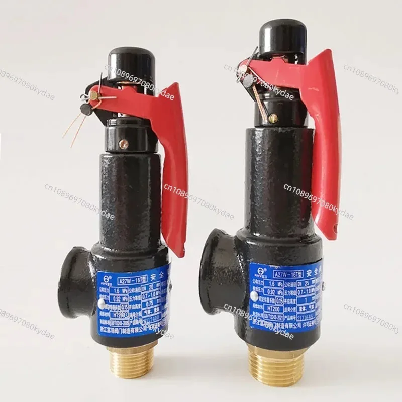 A27W-16T  Air Compressor Storage Tank Safety Valve Self Manual Pressure Relief