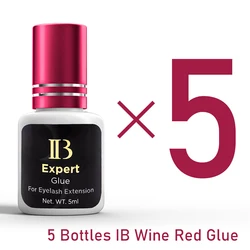 IBeauty Expert Glue 1-2s Fastest For False Eyelash Extensions Supplies Adhesive Wine Red Cap 5ml Korea Makeup Tools Supplies