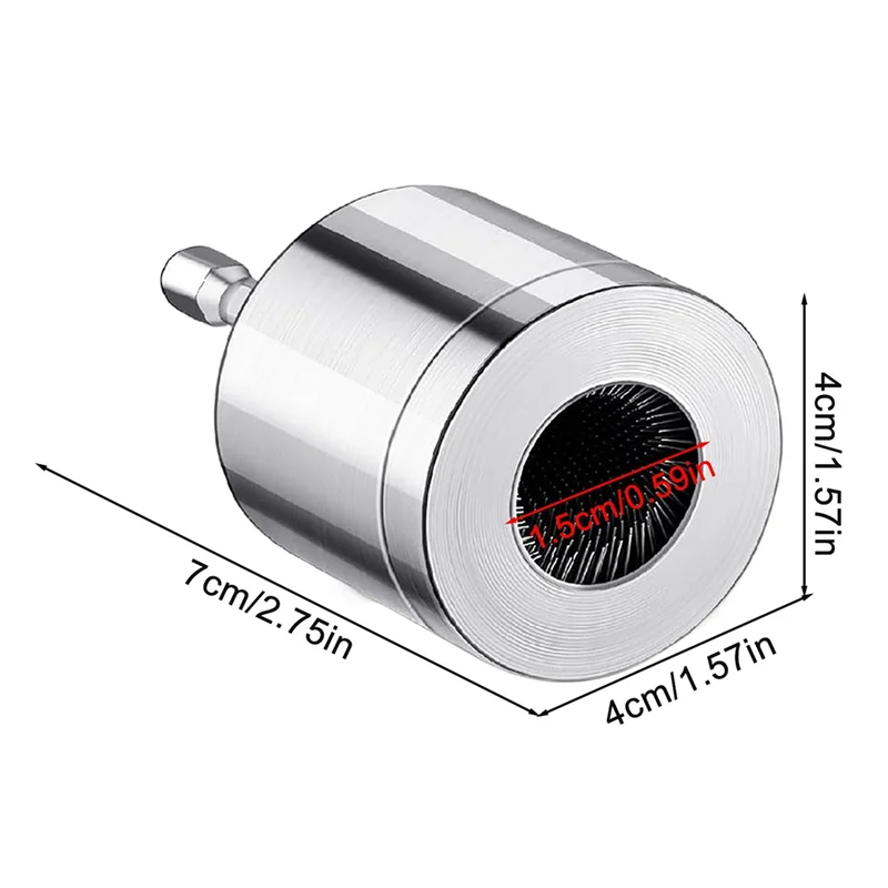 

N11R 15/22 мм щетка для чистки медных труб, электрическая дрель, универсальная проволочная щетка для удаления ржавчины, инструмент для полировки, 2 шт.