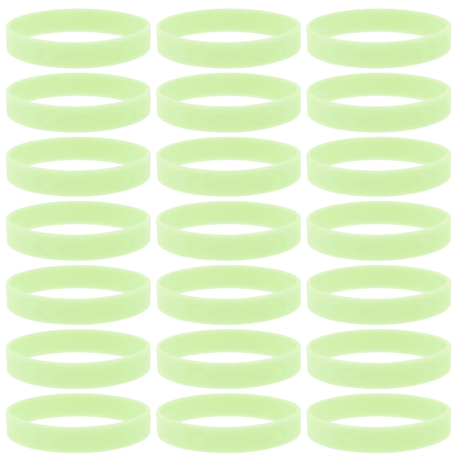 100 Pcs Luminous Silicone Bracelet Wristband Wristbands Decorate Night Running Bracelets Silica Gel Glow The Dark Miss Glasses