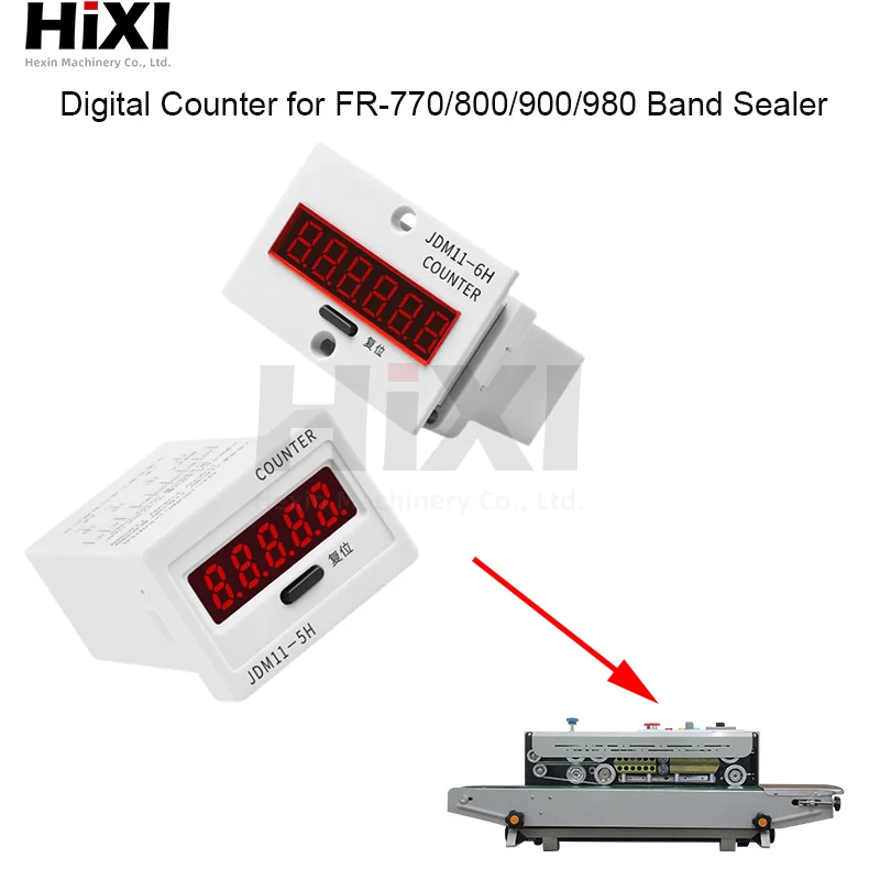 

FR-770/800/900/980 Continuous Band Sealer Spare Parts Digital Tally Counter