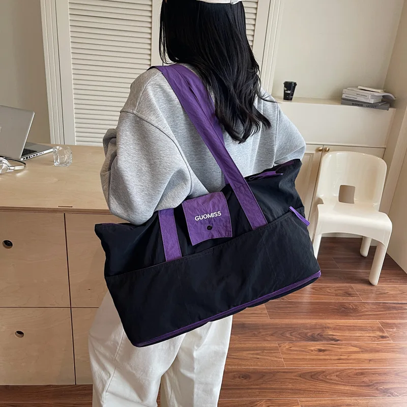 Large Capacity Lightweight Expandable Foldable Fashion Travel Bag Short Distance Luggage Bag Business Trip Ready Delivery Bag