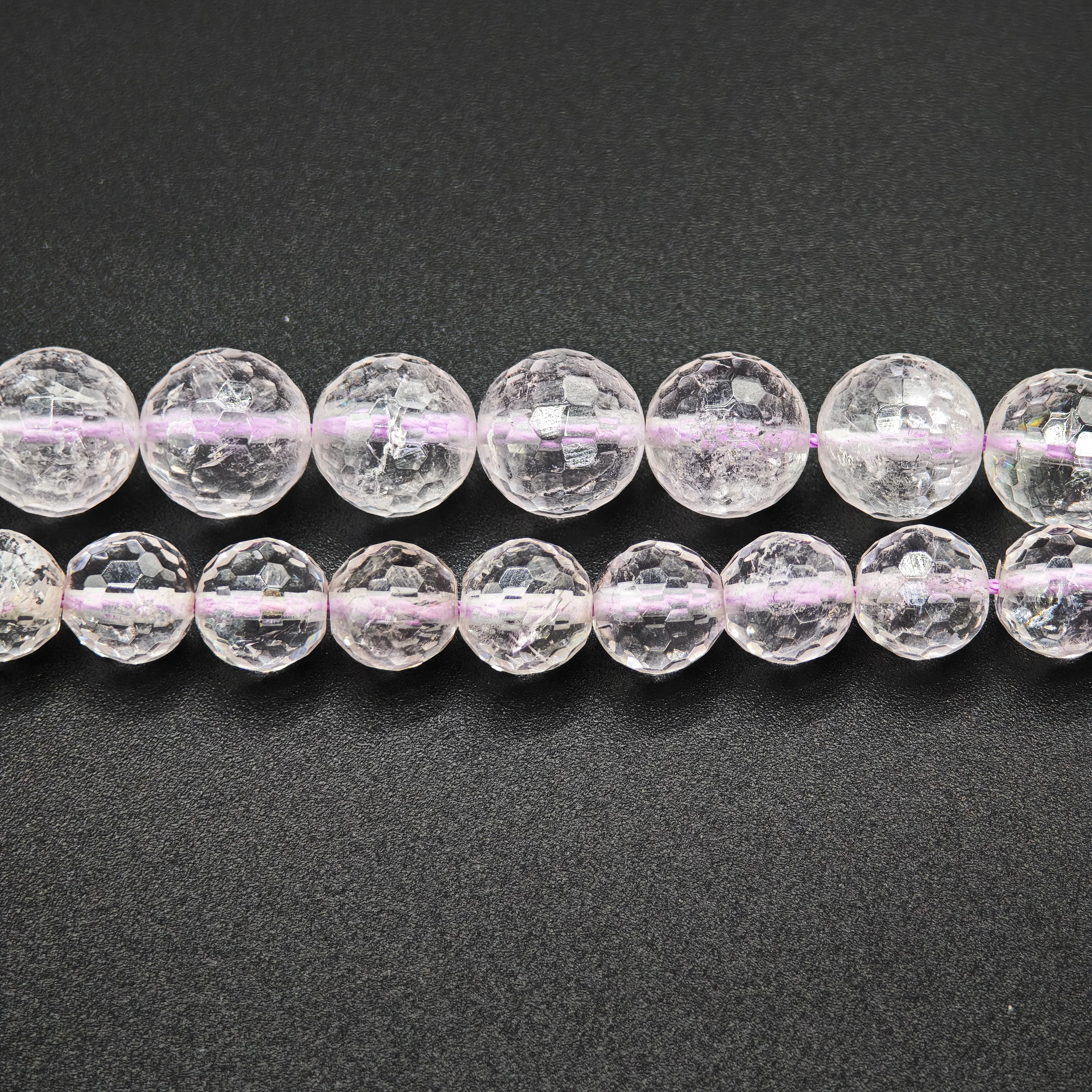 8mm/10mm high-quality ametrine crystal natural stone, with fashionable round beads and multi-faceted cutting. DIY jewelry access