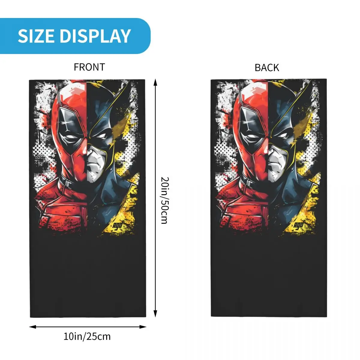 The Mutant Team Bandana Neck Gaiter Printed Motocross Disney Marvel Deadpool And Wolverine Wrap Scarf Running Unisex Adult