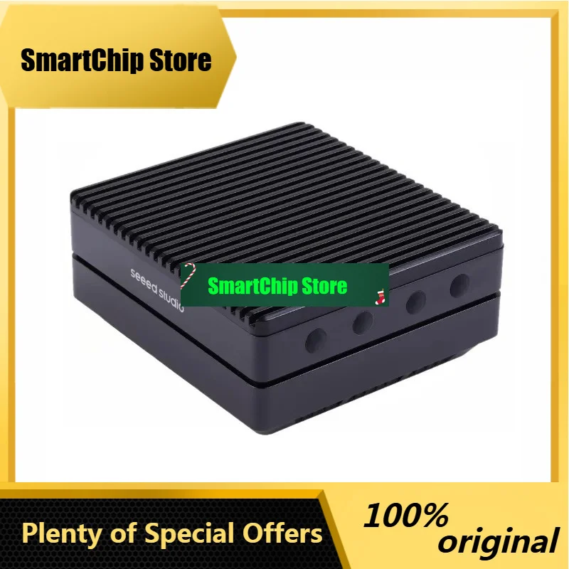 SmCpreComputer J1010 Edge AI Device Jetson Nano 4GB Aluminum Case Fanless Compact For Smart Surveillance Embedded Linux DIY