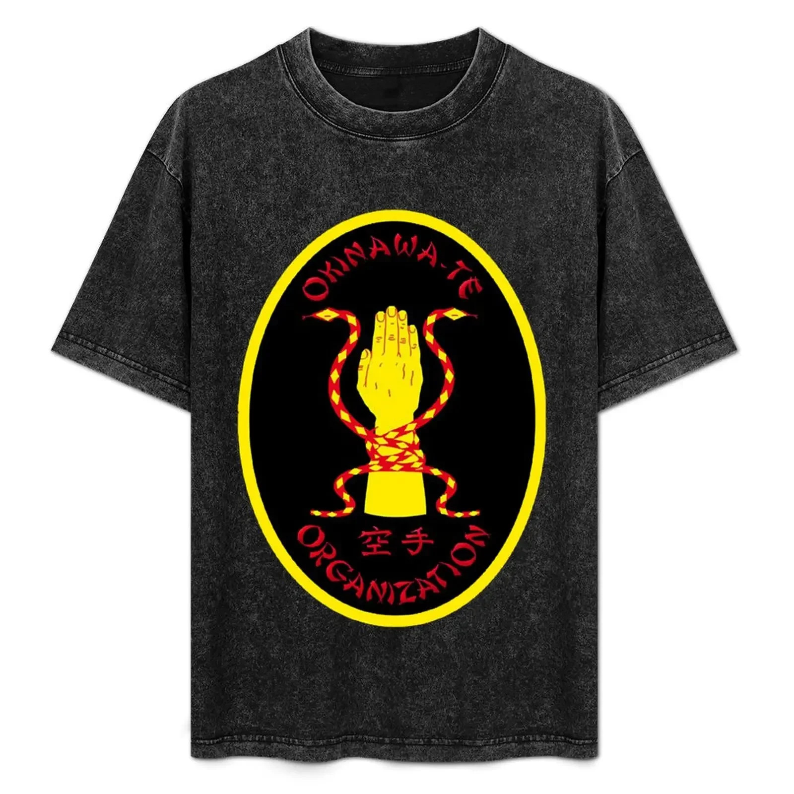 

Okinawa Te Karate T-Shirt Art Pattern Printed Casual Top