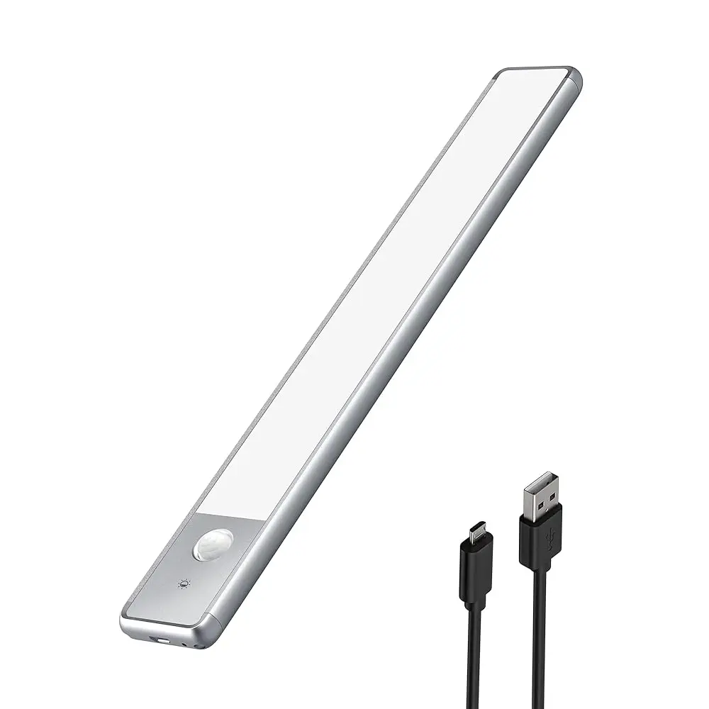 

Under Cabinet Lights, Wirel Recharge Sensor Light Indoor, Dimmable Led Closet Light Battery Operated Under Cabinet Lighting,