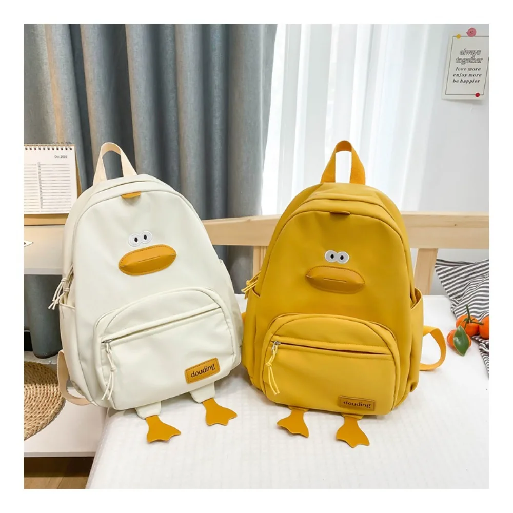 New Cartoon Duck Backpack Designer Cute Travel Bag Female College Student Versatile Korean Edition Girls\' School Bag