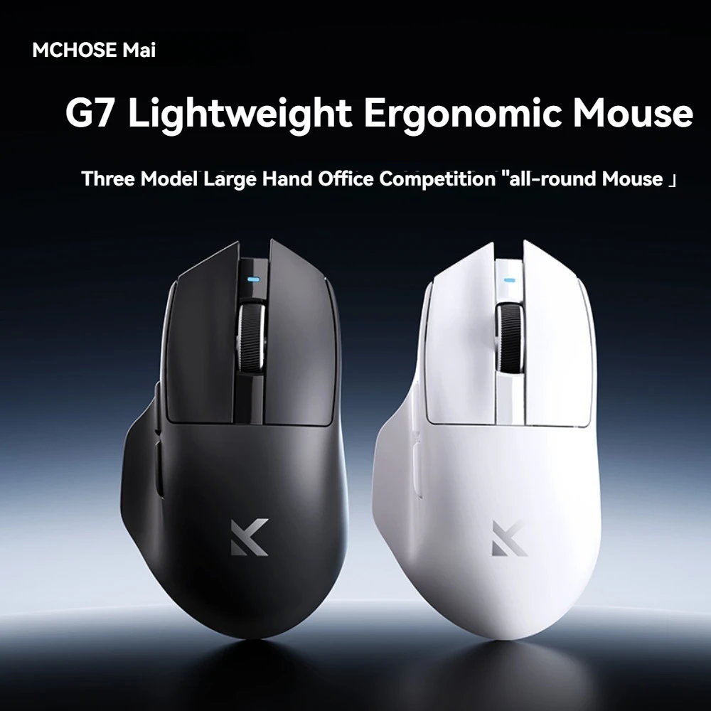 

MCHOSE G7 Pro Mouse 2.4g Wireless Low Delay 26000DPI PAW3395 55g Lightweight Custom Ergonomic High Performance FPS Gaming Mouse