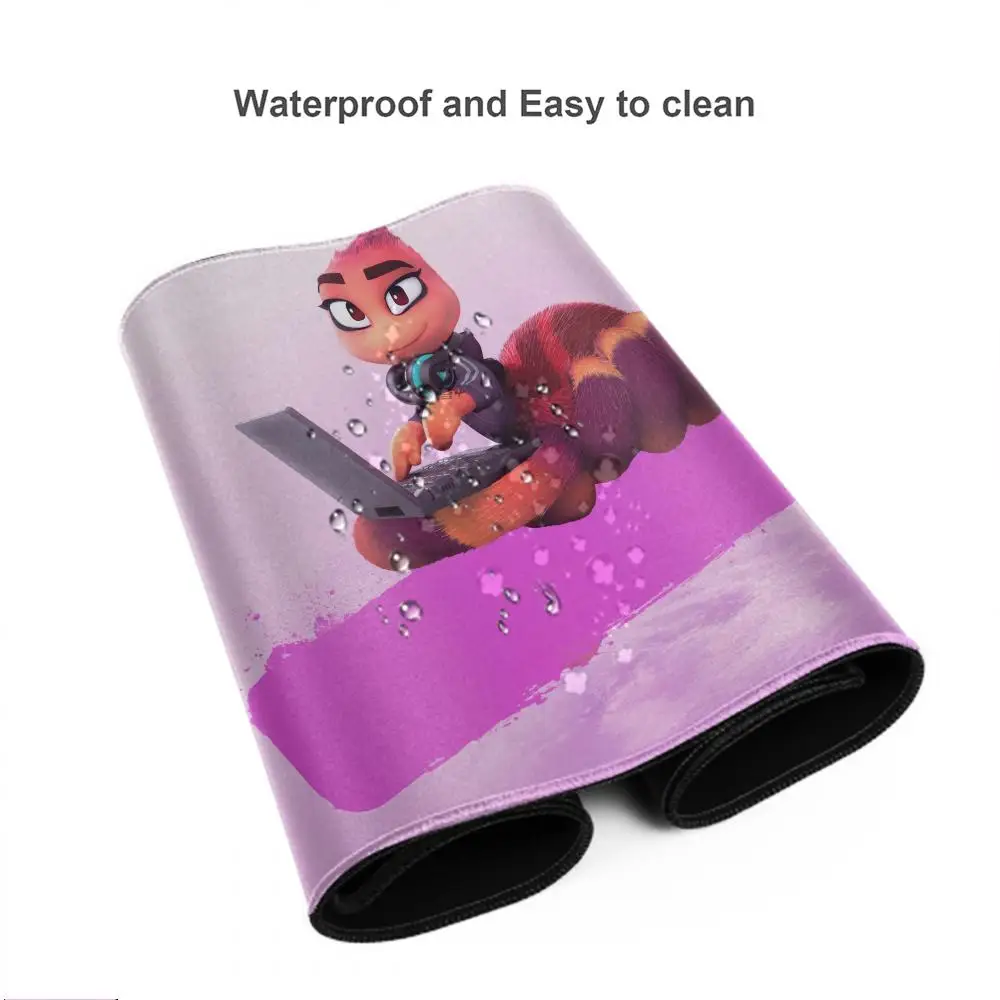 B-Bad Guys Cartoon-patterned Non-slip Rubber Mouse Pad & Keyboard Pad - PC Accessory for OfficeDesk Use