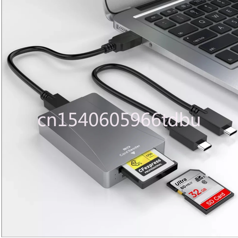 USB 3.2 Gen 2 10Gbps CFexpress S-d Reader CFexpress Card Reader Portable Aluminum Type Card Reader Type B