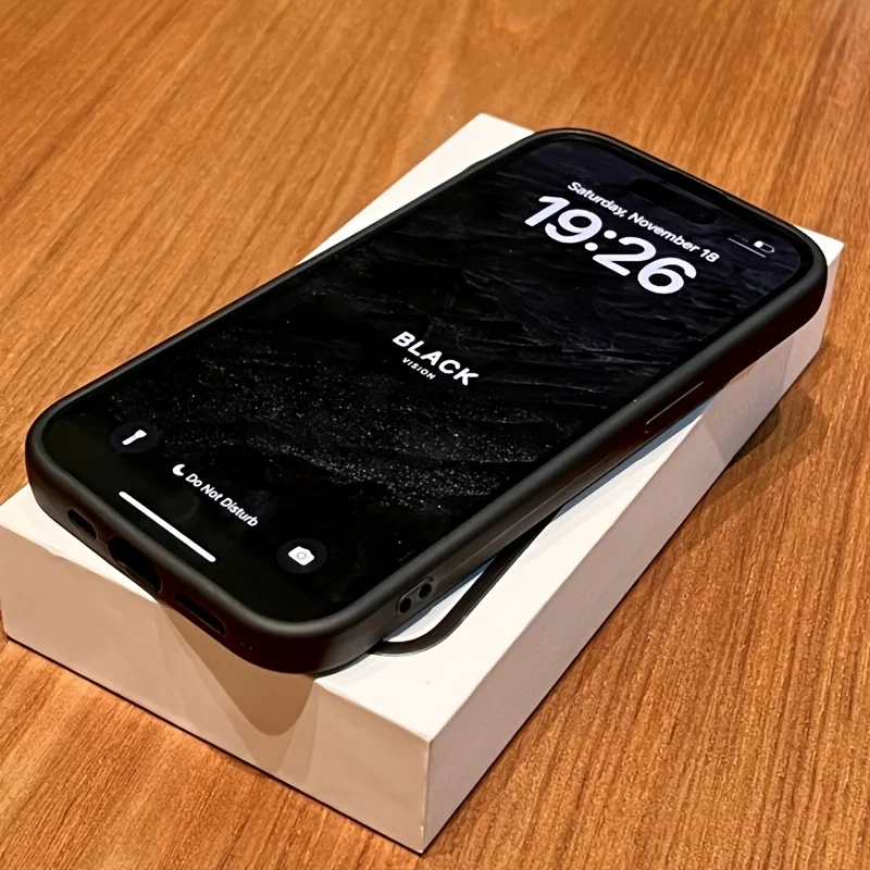 Funda con Patrón de Dragón Lineal Negro con Ventana para iPhone 11 12 13 14 15 16 17 Air Pro Max XR XS X Plus Silicona INS 6