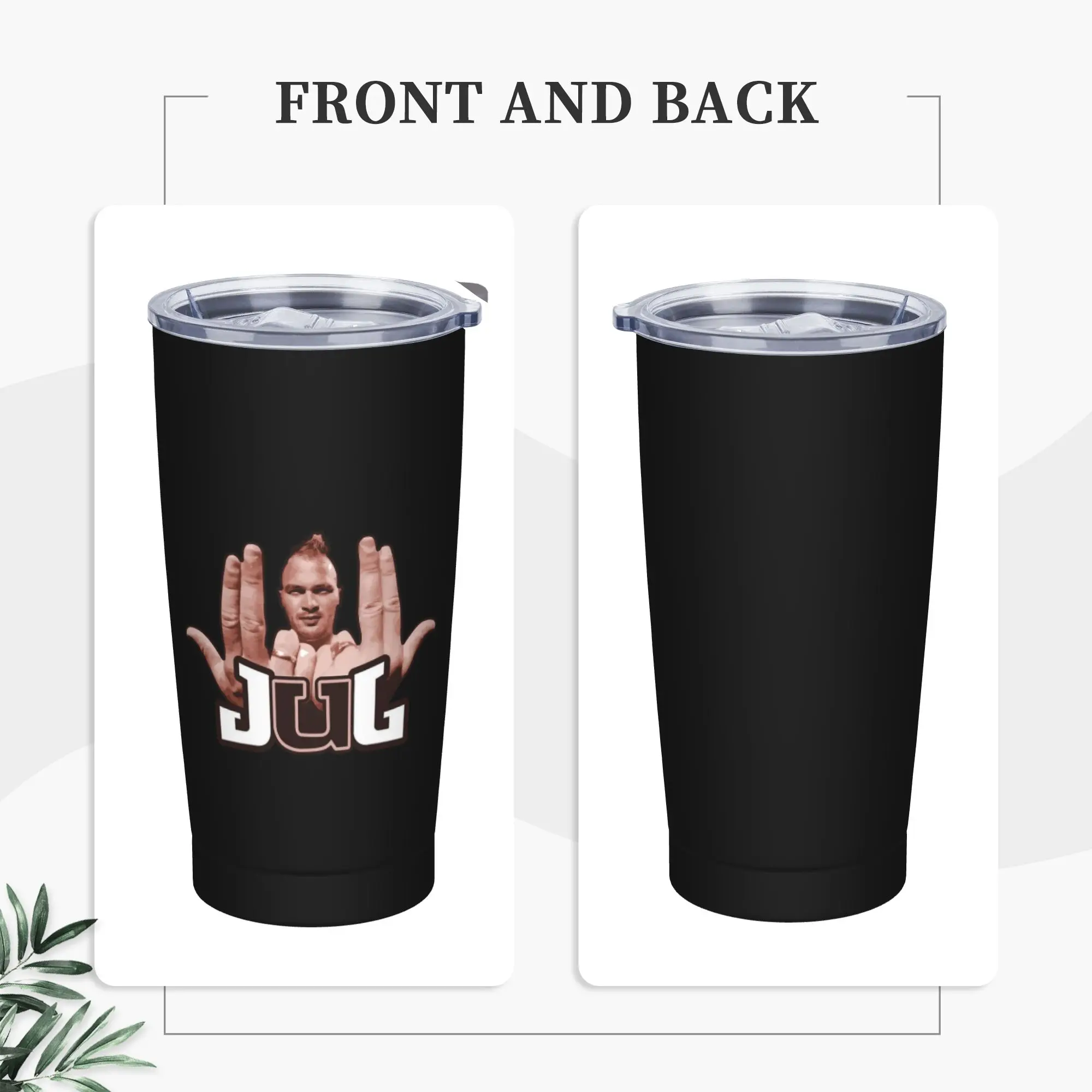 Stainless Steel Tumbler French Rapper Vote JUL  Coffee Mug  Leakproof Cold and Hot Car Mugs Travel Water Bottle
