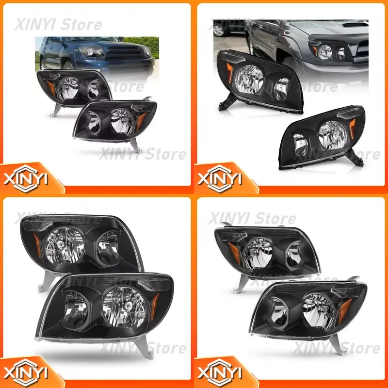 1 Pair Headlight Assembly for Toyota 4RUNNER 2003 2004 2005 Without Bulb