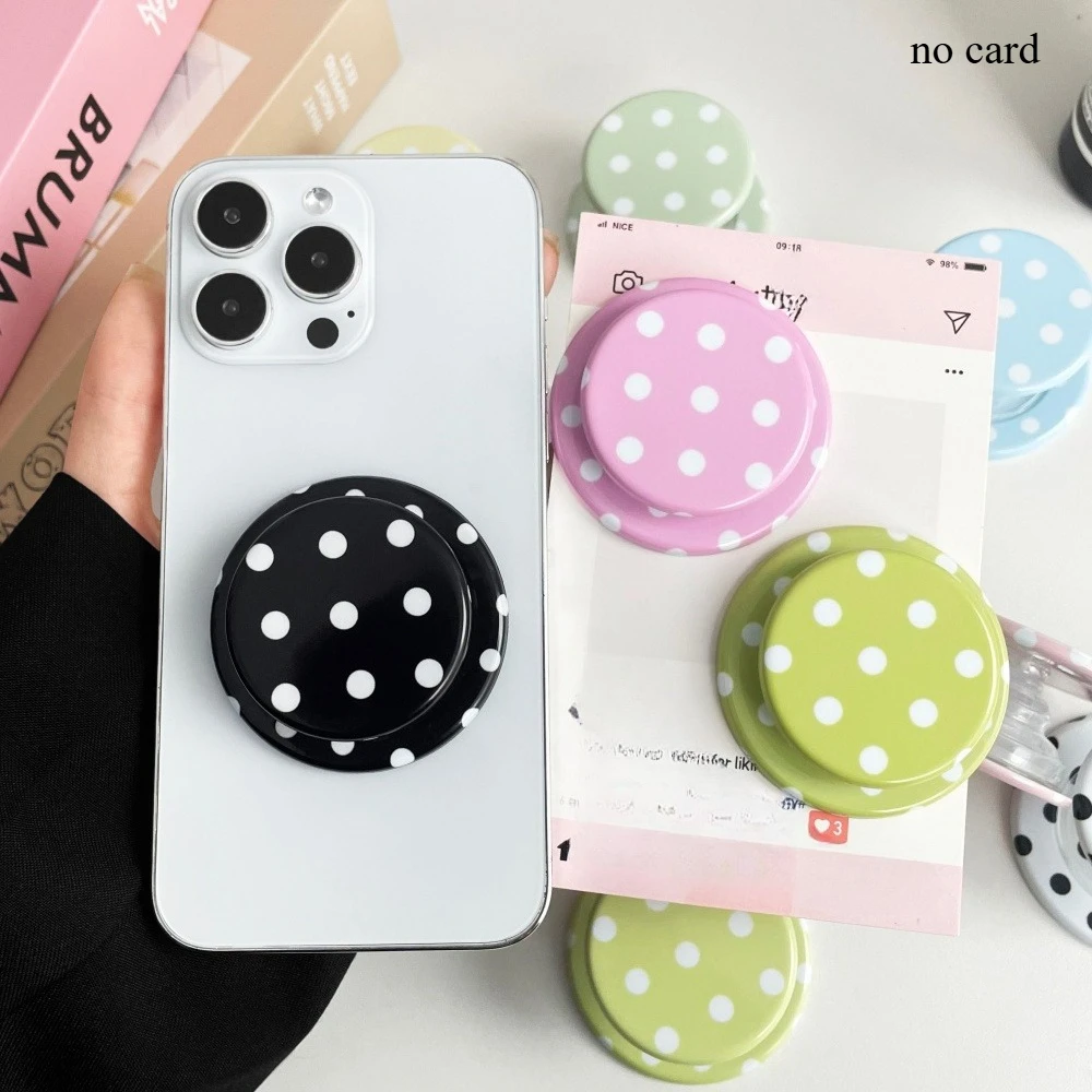 Cute Polka Dot for Magsafe Magnetic Phone Stand for IPhone Samsung Foldable Wireless Charging Holder Cute Phone Grip