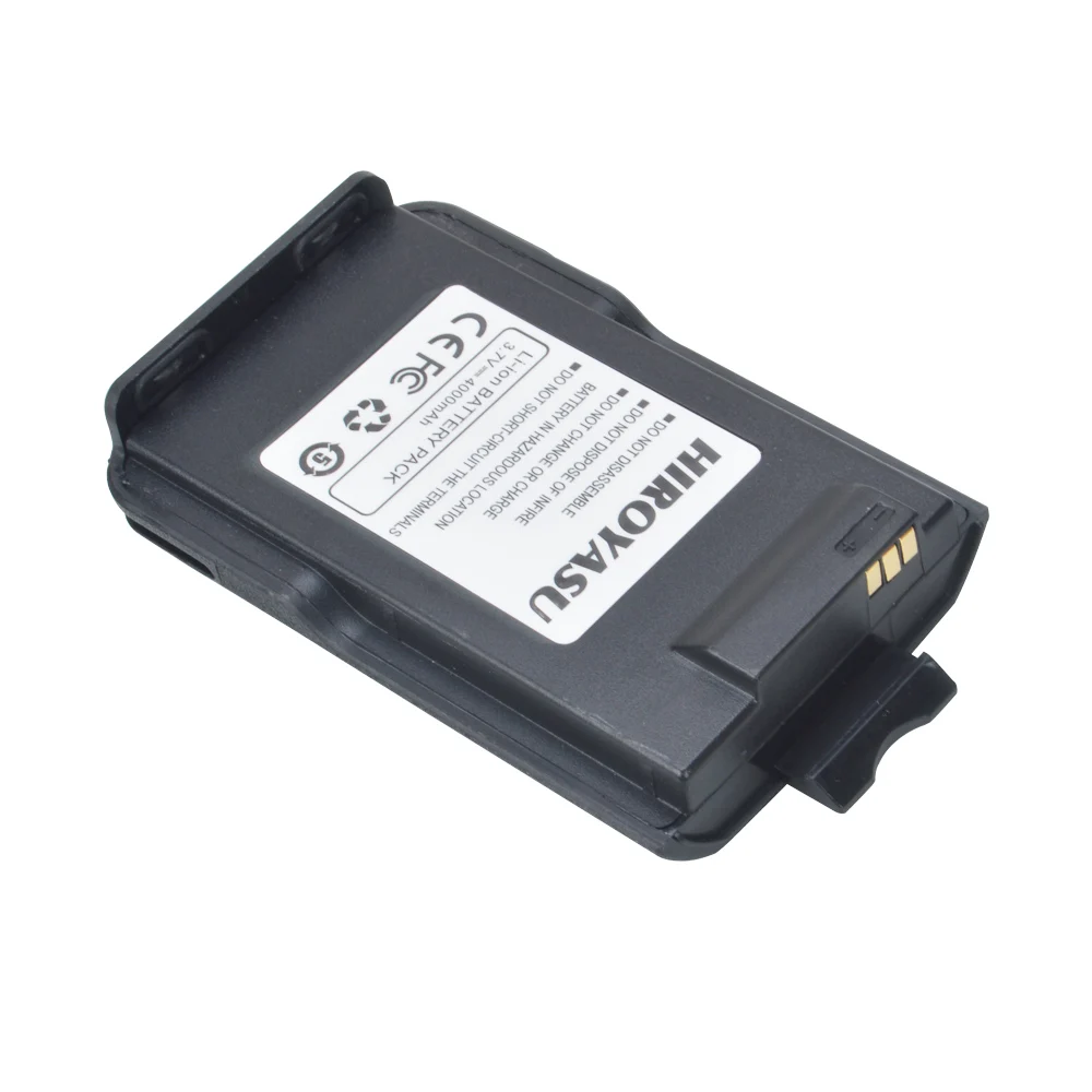 Batteria ricaricabile da 3,7 V 4000 mAh per radio PoC Hiroyasu 4G Zello Walkie Talkie HI-R23 HI-B8