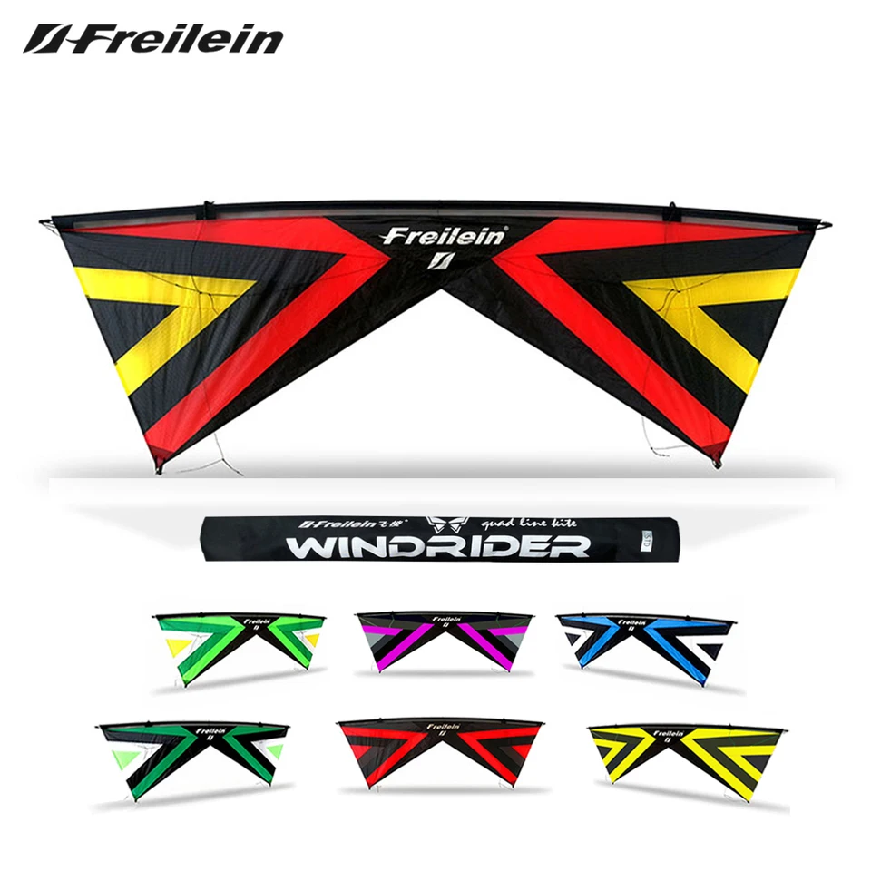 Cometa Acrobática Skymonkey Fastrider De 2 Líneas – Envergadura 127 Cm, Color Arcoíris, Ideal Para Adolescentes Y Adultos, Fácil De Montar Y Controlar