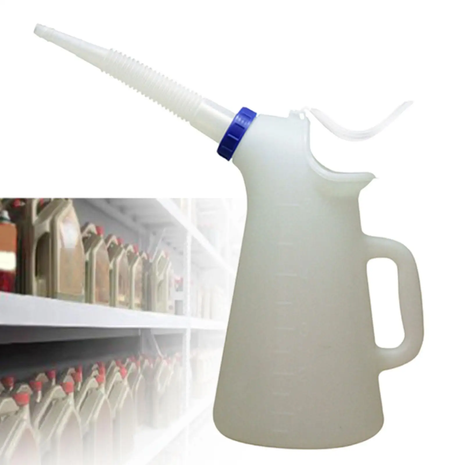 

Automotive Oil Dispenser Dustproof with Spout Oil Dispensing Vehicles with Cap Oil JugCar Automotive Sturdy Leakproof Efficient