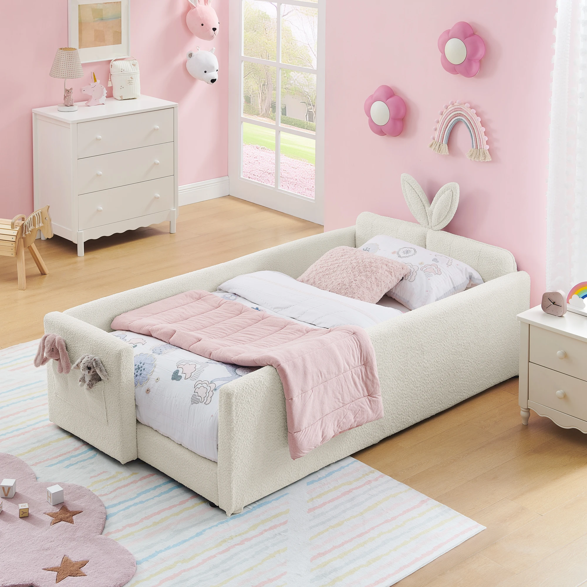 

Роскошная современная кровать для родителей и детей из ткани, мягкая кровать-татами для спальни, кровать-принцесса для детей, удобная кровать для главной спальни, модульная кровать.