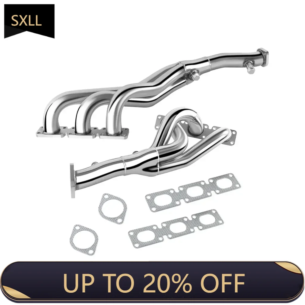 SXLL E46 رأس مشعب العادم من الفولاذ المقاوم للصدأ لنظام عادم السيارات #1