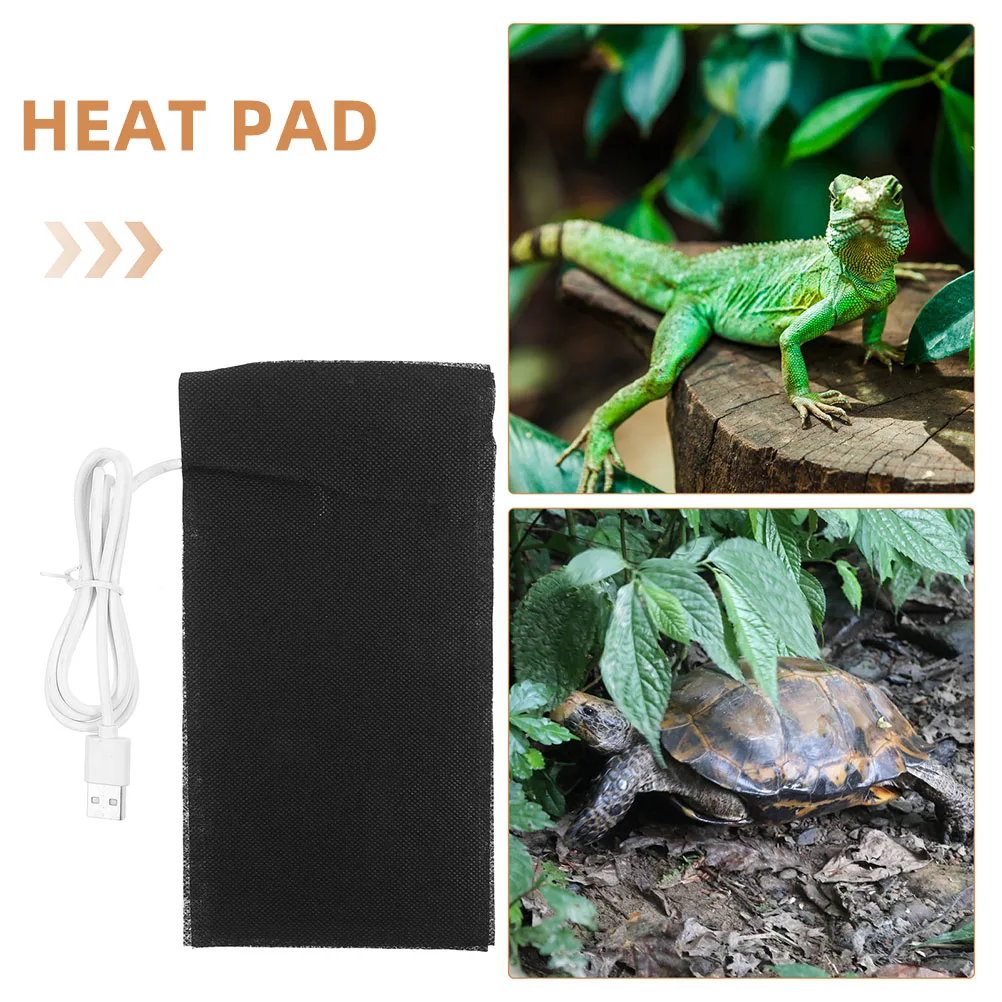 2 قطعة منصات الحرارة الزواحف USB بالطاقة الدافئة حصيرة للثعابين السحالي الناسك السرطانات التدفئة السريعة الحيوانات الصغيرة الموئل درجة الحرارة