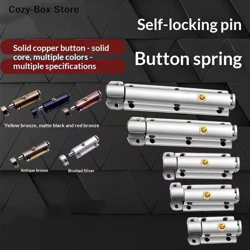 [ZY]Stainless Steel Door Lock Self-locking Automatic Spring Door Latch Anti-theft 3Inch Spring Latches Door[ZY]
