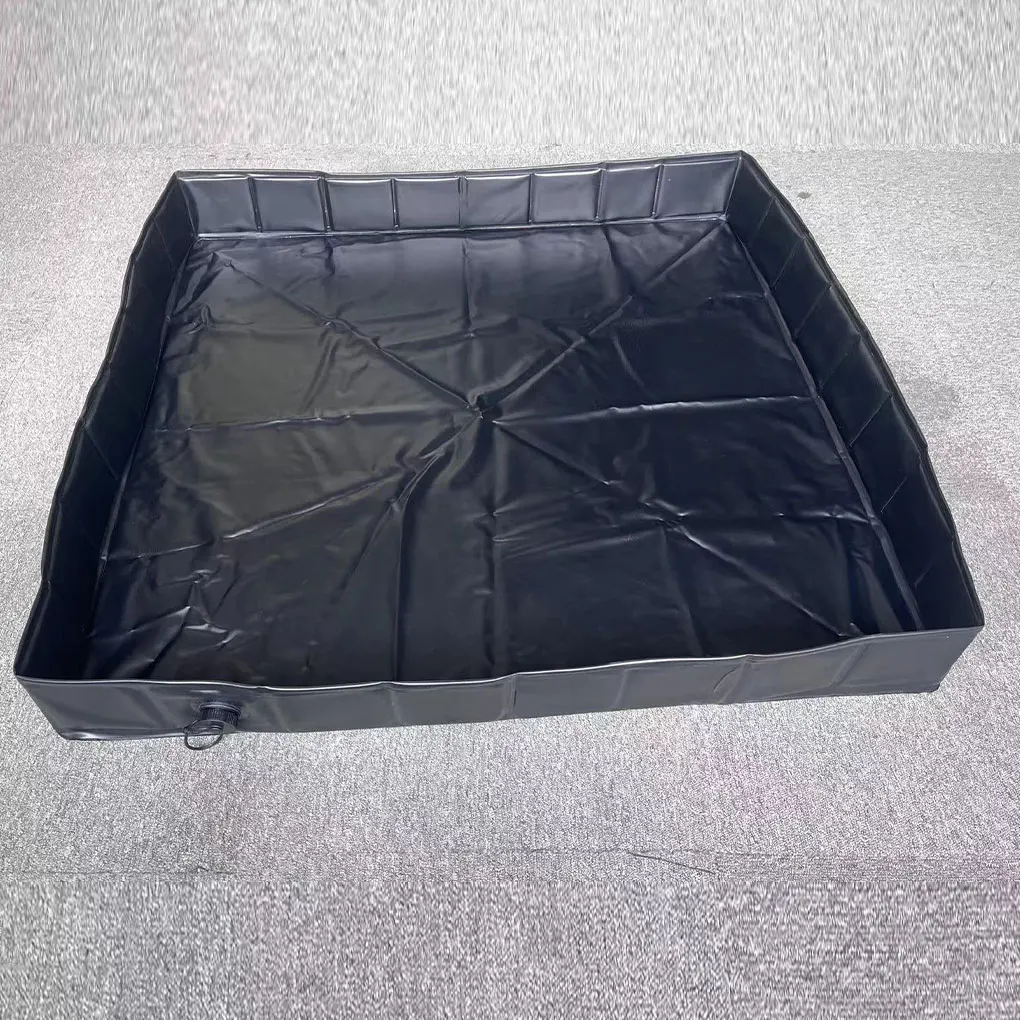 

PVC Shower Tray With Drainage Valve Camping And Travel Outdoor Water Tray At Bottom Of Car Shower