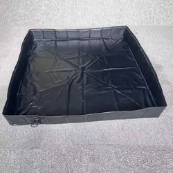 PVC Shower Tray With Drainage Valve Camping And Travel Outdoor Water Tray At Bottom Of Car Shower