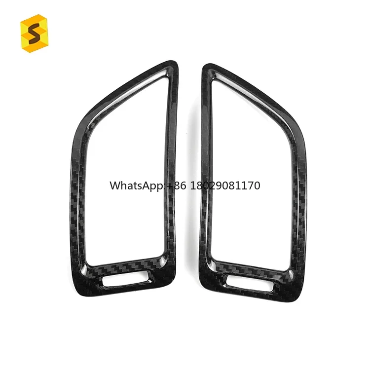 Carbon Car Interior Accsori Carbon Fiber Left and Right Air Outlet Frame For Infiniti Q50 Q50L 2015 for now