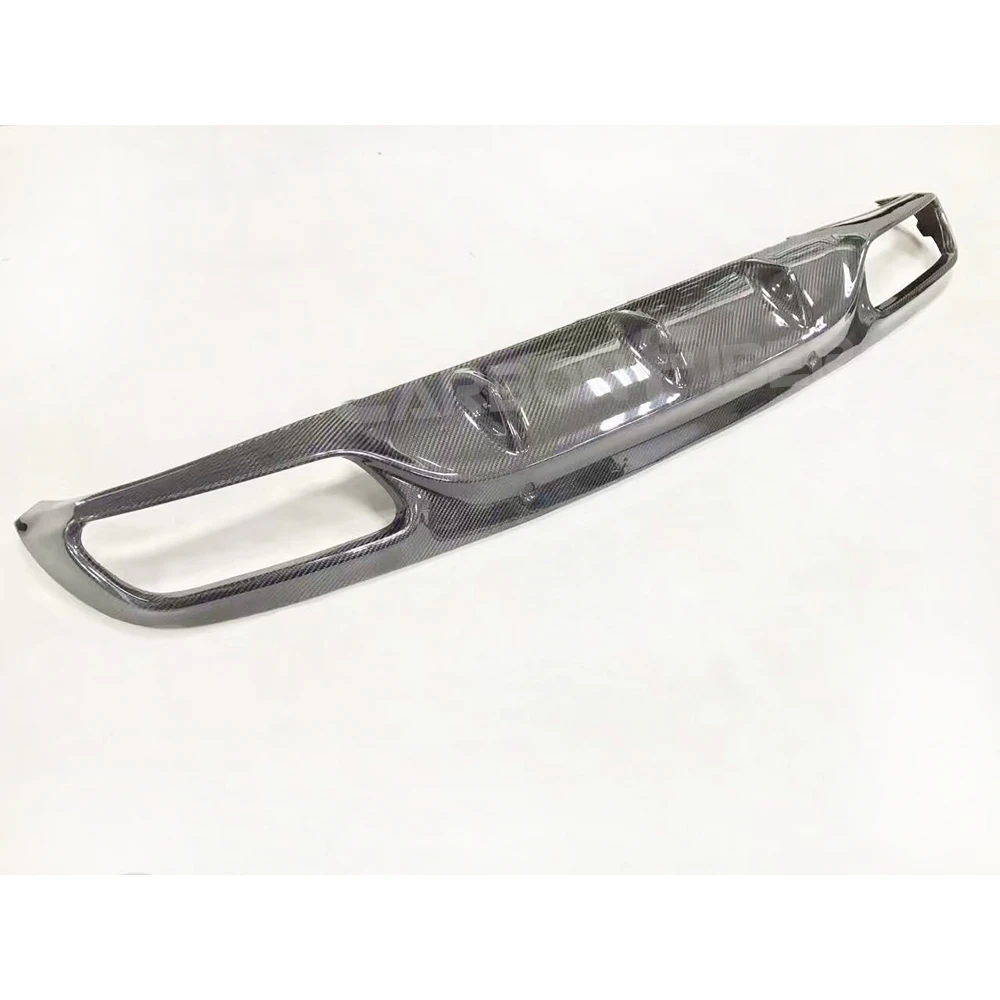 Carbon Fiber Rear Bumper Lip Diffuser FRP Bumper Cover for Mercedes Benz C Class W205 C205 C63 AMG Coupe 2 Door 2015-2019 Trims