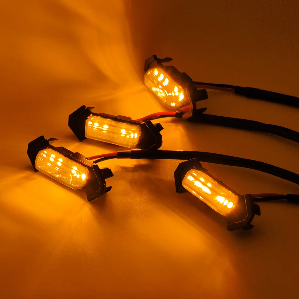 Kfz-Kühlergrilllicht, kleines gelbes Licht, Geländewagen, Pickup, SUV, universeller Warnblitz, LED-Dekorlicht