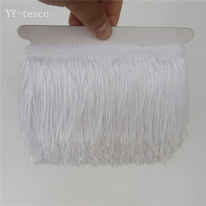 10 Yard 10CM Long Tyrant gold Lace Fringe Trim Tassel Fringe Trimming For Diy Latin Dress Stage Clothes Accessories Lace Ribbon