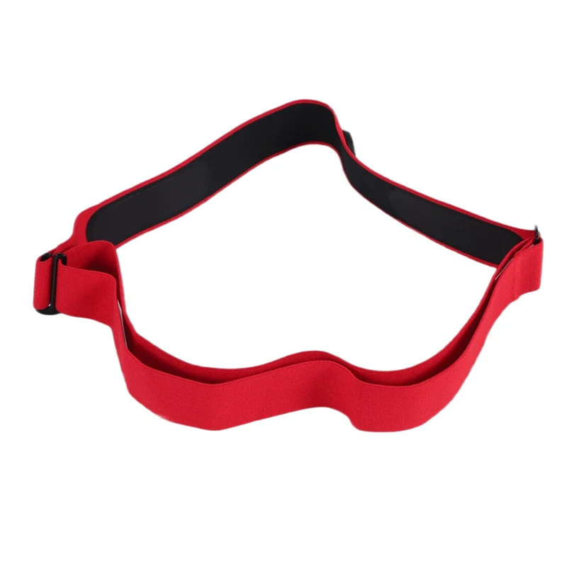 【RU09】Sabuk Detak Jantung Tali Dada untuk Coospo Polar Wahoo Garmin Mount Sensor Detak Jantung Monitor Tali Elastis Lembut Warna Merah