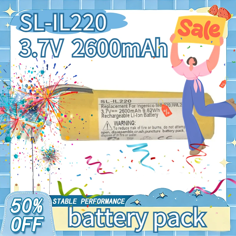 

3.7V 2600mAh F26402298 for Ingenico Move 3500 Move 5000 POS Machines Battery