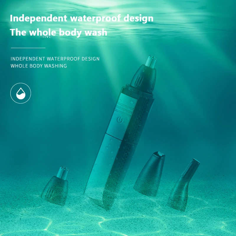 Keme-recortador de vello de nariz y Oreja para hombres, recortador de barba y cejas recargable, limpiador eléctrico de oídos, depilación de nariz, 3 en 1, 385