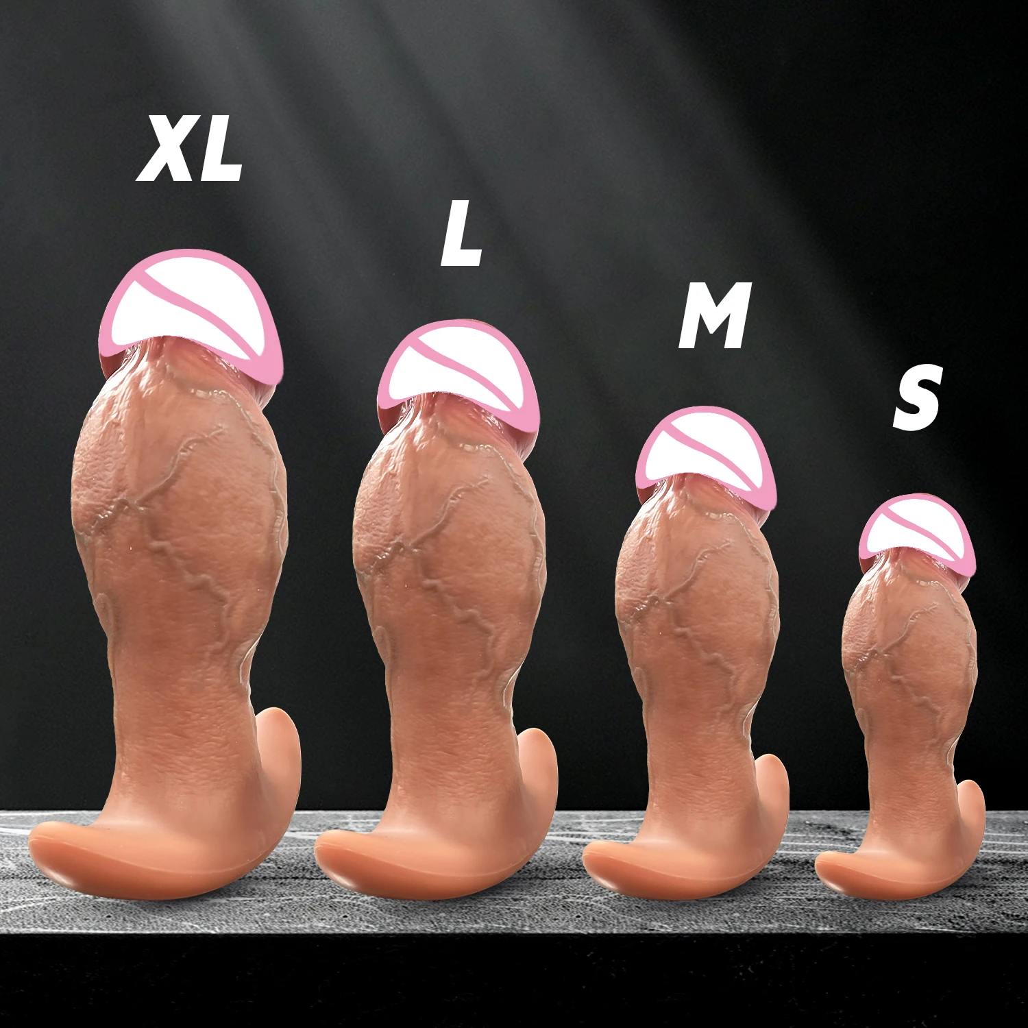 ضخمة الجلد قضيب جلدي دسار جهاز تدليك للبروستاتا سيليكون واقعية مثير القضيب الكبار الشرج معدات الاستمتاع واللعب الجنسي المتضخم حزام على دسار #1