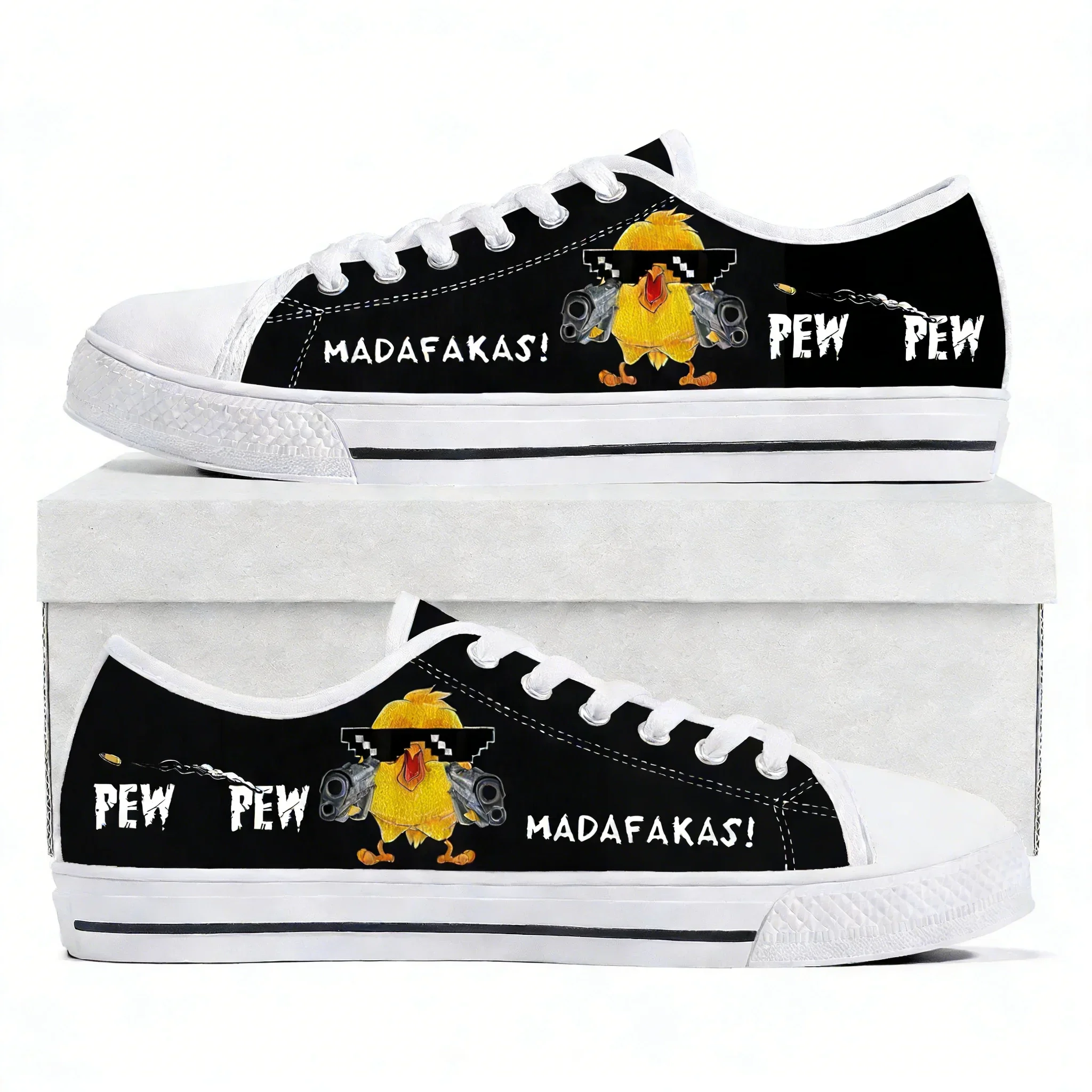 Pew Pew Madafakas Fun Pattern Low Top Lightweight Sneakers Mens Womens Teenager Flats Canvas Sneaker Hiking Travel Casual Shoes view 3