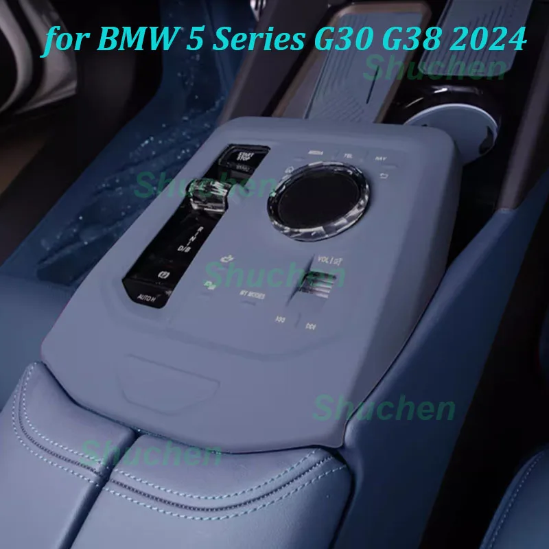 

Силиконовая накладка на центральную консоль автомобиля для BMW 5 серии G30 G38 2024, противоскользящая защитная крышка, аксессуары для интерьера