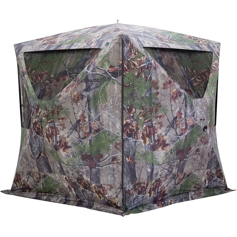 3인용 휴대용 팝업 사냥 블라인드, 백우드 카모, 지상 사냥, BC350BW