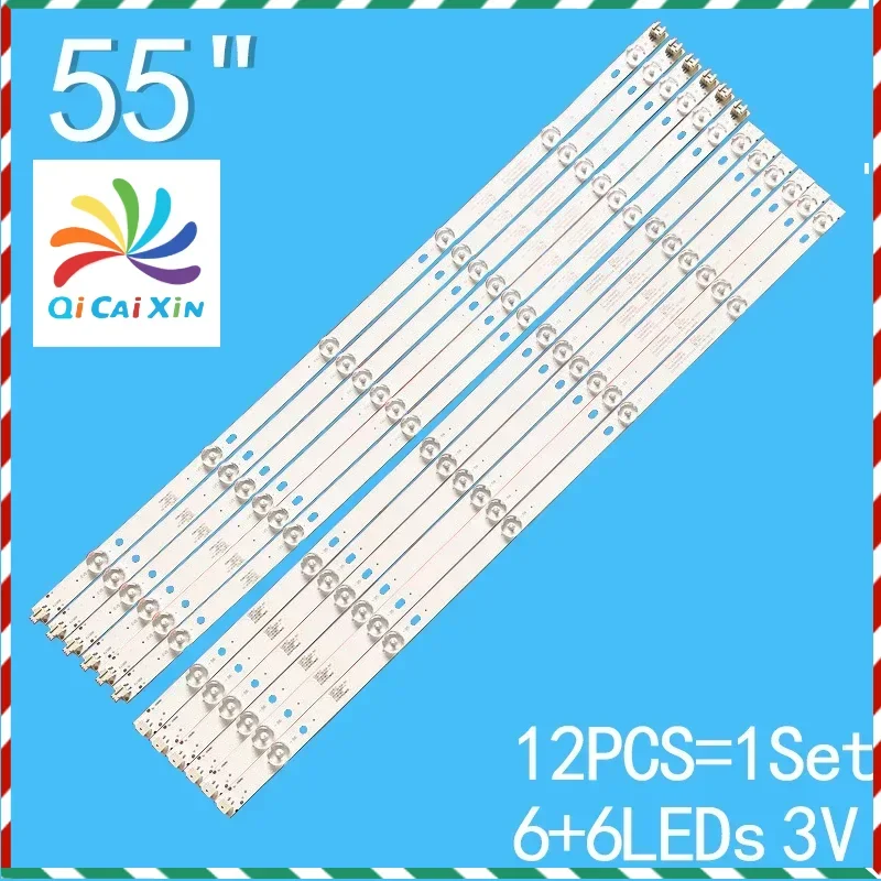 LED Backlight strip For 0Y55D12L 0Y55D12R-ZC21FG-01 04 303WY550031 303WY550032 LE55F88S-UD LED-55U760 LE55P01 LS546PU1L0