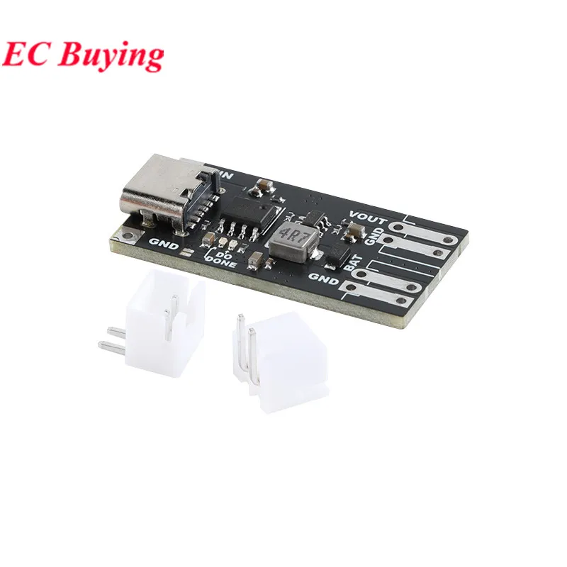 5Pcs/1pc DC 5V 1A Solar Charge Board XL3163 Lithium Battery Solar Charging Power Module Single String 3.7V 4.2V Input Type-C 5v