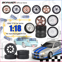 LDRC 1/18 RC Car Tire for 1:18 AE86 A86 LD1801 LD1802 LD1803 LD1804 A01 A02 RC Hard Drift Road Tire Upgrade Parts 33mm 30mm 31mm