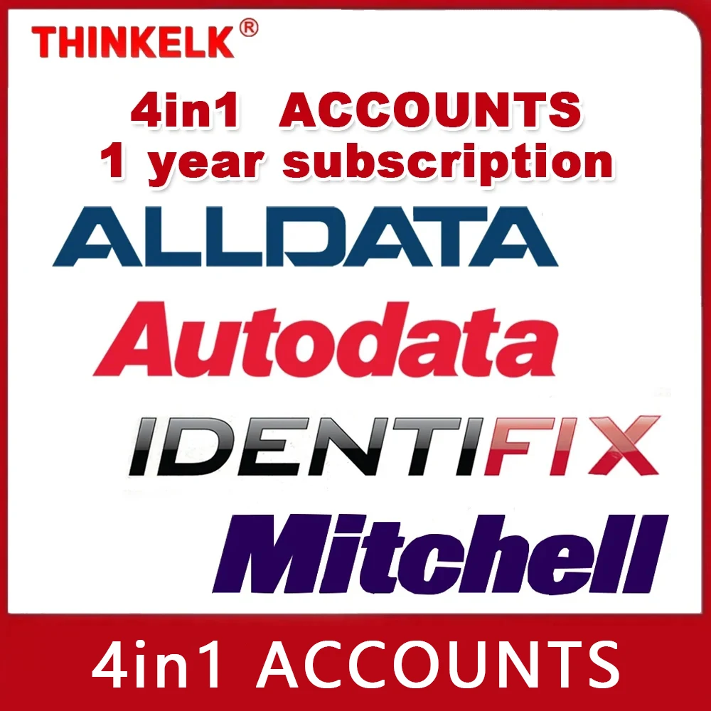 Alldata Autodata Identifix Mitchell One Year Online Account 4in1 Auto Repair Software Updatable Online All Data Car Parts Lookup