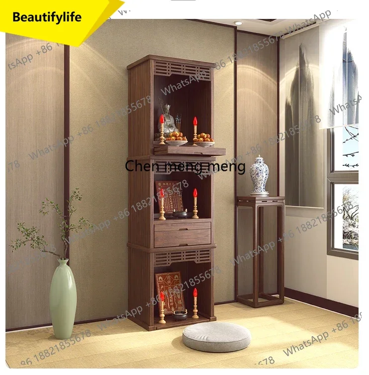 

a55 Трехуровневый алтарь Гуаньинь, Бог богатства, качественный алтарь Будды для хозяина дома.