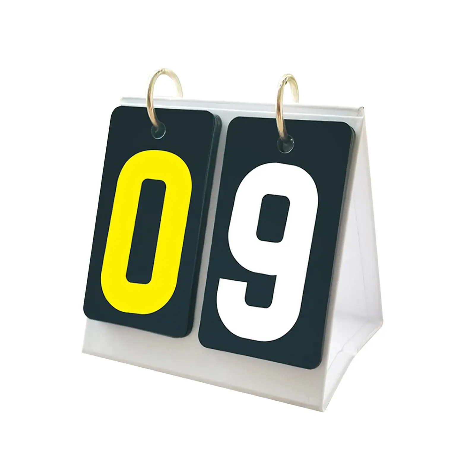 Tabletop Score Flipper Multi Sports Scoreboard 2 Digit Small Multipurpose Flip Number Score Board for Soccer Baseball Coaches