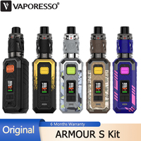 Original Vaporesso ARMOUR S Kit 100W Box MOD Electronic Cigarette Vape and 5ml iTANK 2 Fit GTi Mesh Coil 18650/21700 Vaporizer