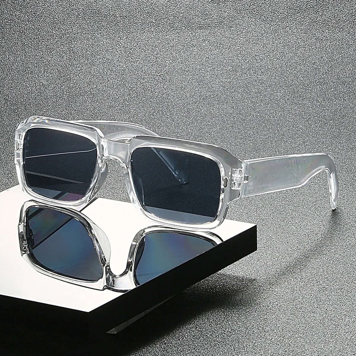 1-teiliges quadratisches Retro-Brillen-Set für Damen und Herren – perfekt für Partys, Outdoor-Aktivitäten und Fotografie-Requisiten – Detail 5