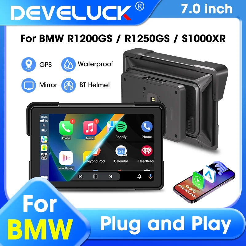 

Android Auto Carplay мотоциклы для мотоциклов BMW R1200GS ADV/R1250GS ADV/S1000XR ADV водонепроницаемые GPS аксессуары для мотоциклов